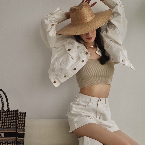 Chennchenn white denim jacket - Picture 4 of 4